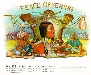 Peace Offering cigar box label