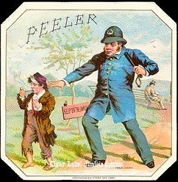 Peeler- cigar box label