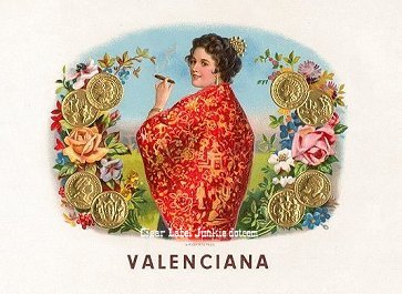 Valenciana- cigar box label