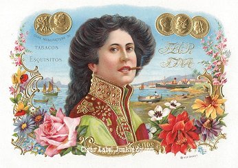 Pera-cigar box label