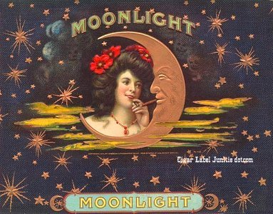 Moonlight- cigar box label