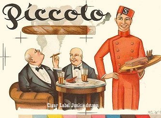 Piccolo-cigar box label