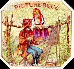 Picturesque cigar box label