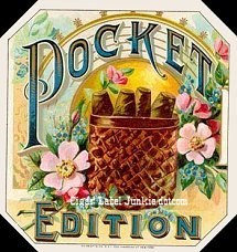 Pocket Edition cigar label