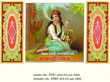 La Senorita- cigar box label