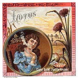 Lotus- cigar box label