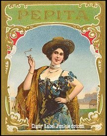 Pepita- cigar box label