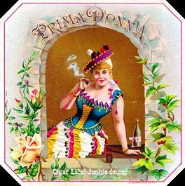 Prima Donna- cigar box label