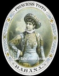 Princess Toto cigar box label