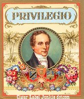 Privilegio outer cigar box label