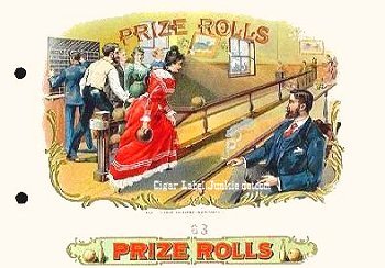 Prize Rolls cigar box label