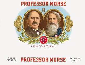 Professor Morse cigar label