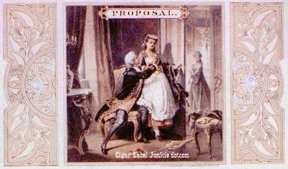 Proposal cigar box label