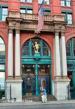 Puck Bldg. Entrance- cigar box label