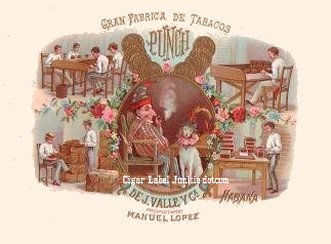 Punch- cigar box label