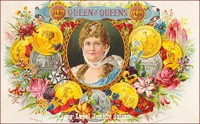 Queen Of Queens cigar box label