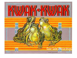 Kwak Kwak- cigar box label