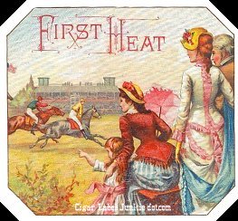 First Heat- cigar box label