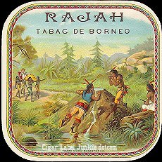 Rajah cigar box label