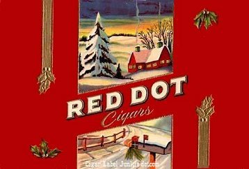 Red Dot cigar box label