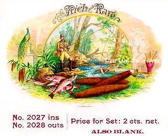 Rich Rare- cigar box label