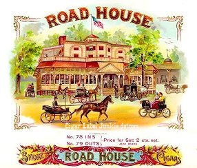 Road House- cigar box label