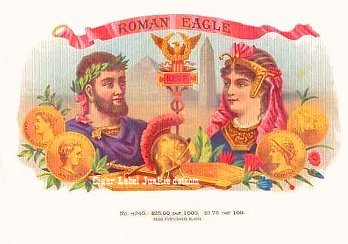 Roman Eagle-cigar box label