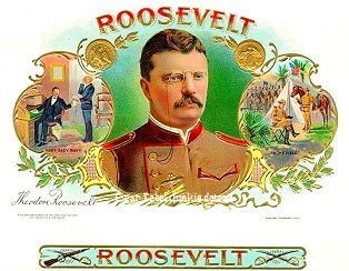 Roosevelt cigar box label