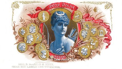 Rosa Diana-cigar box label