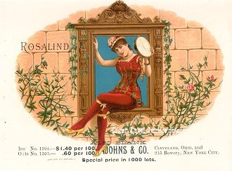 Rosalind cigar box label
