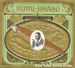 Royal Brand cigar box label