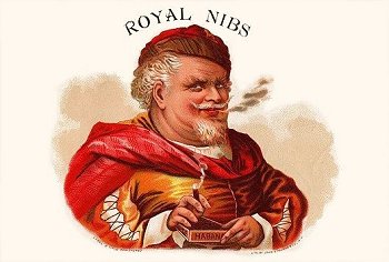 Royal Nibs cigar label