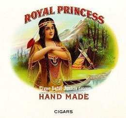 Royal Princess cigar box label