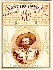 Sancho Panza cigar label