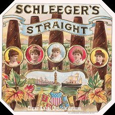 Schleegers cigar label