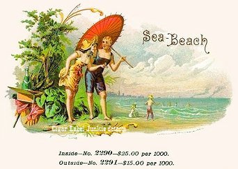 Sea Beach cigar box label
