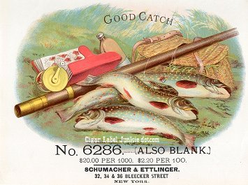 Good Catch- cigar box label
