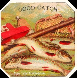 Good Catch outer- cigar box label