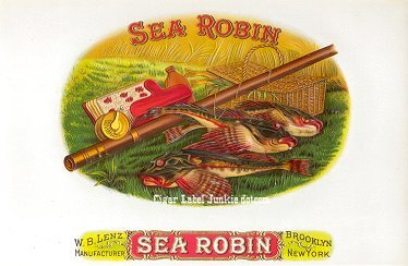 Sea Robin-cigar box label