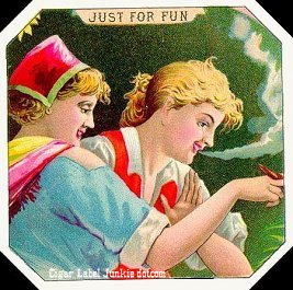 Just For Fun- cigar box label