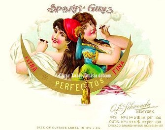 Sporty Girls- cigar box label