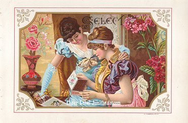 Select-cigar box label