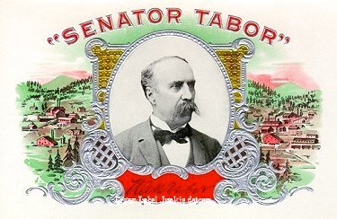 Sen Tabor cigar box label