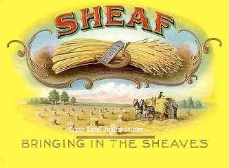 Sheaf cigar box label