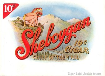 Sheboygan cigar box label