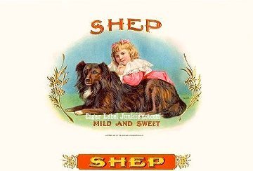 Shep- cigar box label