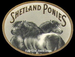 Shetland- cigar box label