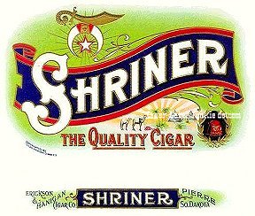 Shriner- cigar box label