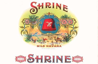 Shrine- cigar box label