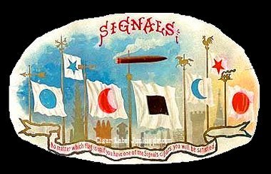 Signals cigar box label